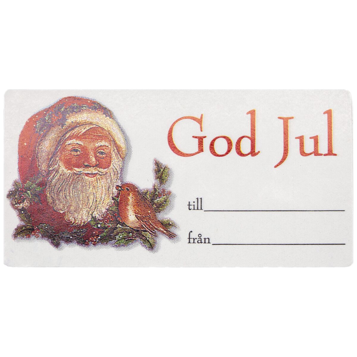 Presentetikett Julmotiv